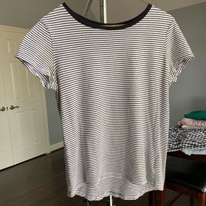 Old Navy Black & White Striped Shirt